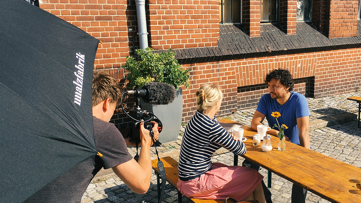 Zweiter Drehtag für IPGarten